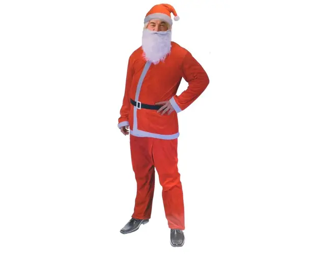 Costum de Mos Craciun, 5 piese, poliester