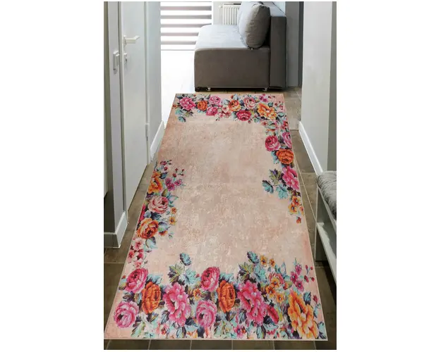 Covor de hol, Mu172, 80x150 cm, Poliamida, Roz