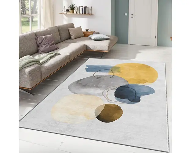 Covor, ALHO CARPET-38A , 100x140 cm, Poliester, Multicolor