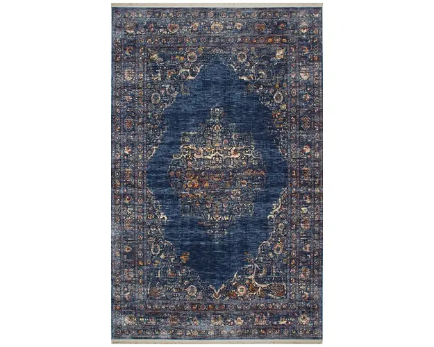 Covor Eko rezistent, ALT 01 - Navy, 100% poliester, 130 x 190 cm
