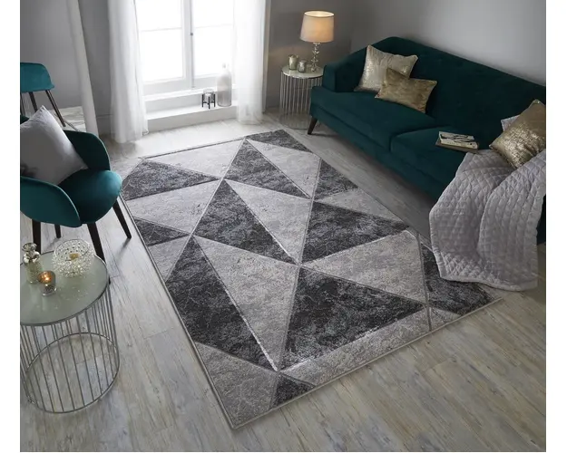 Covor ERIS ZETA, 120x170 cm, 100% polipropilena, Gri