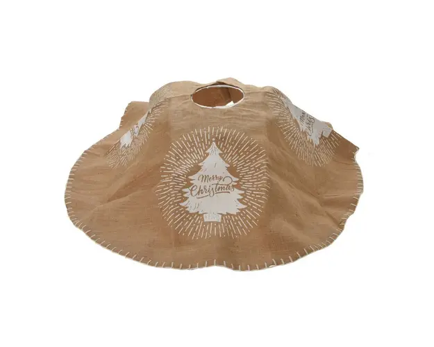 Covor pentru brad White Christmas Tree, 120 cm, iuta, alb