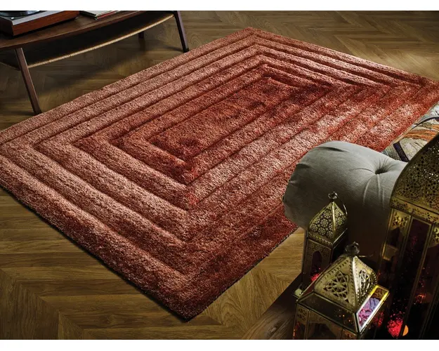 Covor Ridge Terracotta, Flair Rugs, 160 x 230 cm, poliester, maro