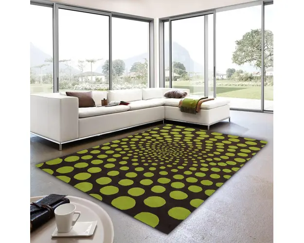 Covor Sage Bedora, 120x170 cm, 100% lana, multicolor, finisat manual