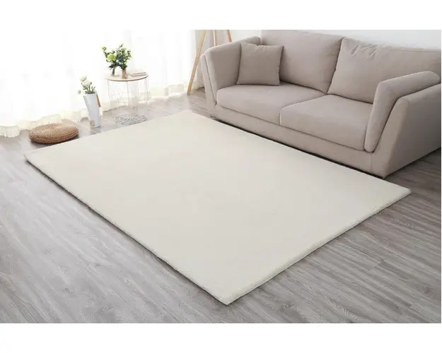 Covor Shaggy soft, Heinner, 50x90 cm, poliester/bumbac, crem