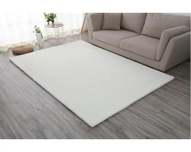 Covor Shaggy soft, Heinner, 70x140 cm, poliester/bumbac, alb