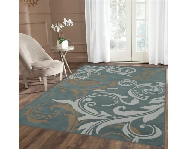 Covor Waves Bedora,160x230 cm, 100% lana, multicolor, finisat manual