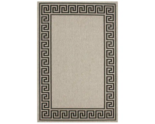 Covor Zara, Decorino, 60x110 cm, polipropilena, gri/negru