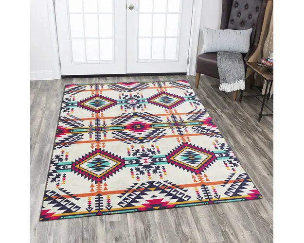 Covor, csbrghl-169, 100x140 cm, Poliester, Multicolor