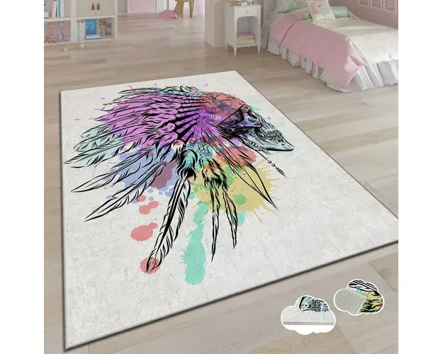 Covor, csbrghl-201, 100x180 cm, Poliester, Multicolor