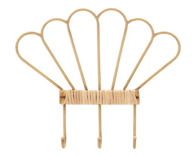 Cuier de perete Panama, Mauro Ferretti, 37.5 x 32.5 cm, fier, maro