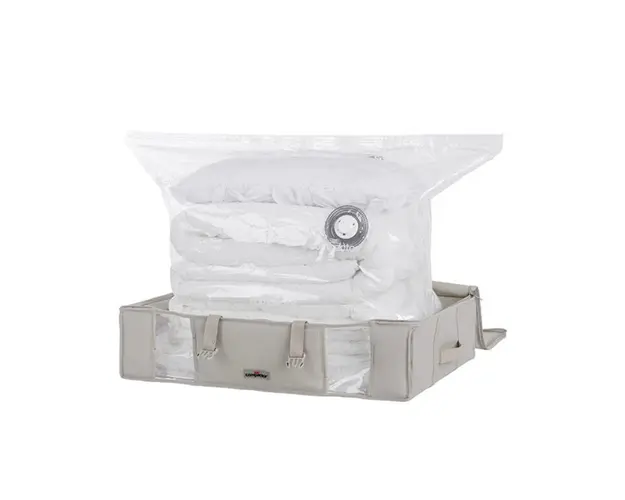 Cutie cu sac pentru vidat Large, Compactor, 145 L, polietilena/nailon, bej