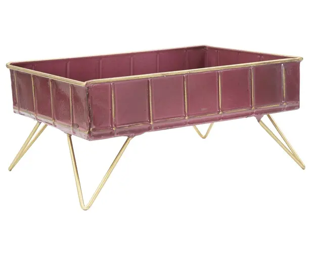 Cutie decorativa Glam, Mauro Ferretti, 32 x 21.5 x 15.5 cm, fier, bordo