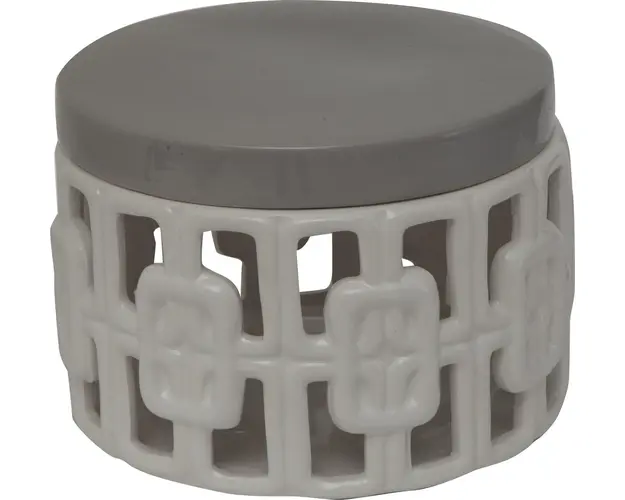 Cutie pentru bijuterii Arabesque, Mauro Ferretti, Ø 19x14 cm, ceramica