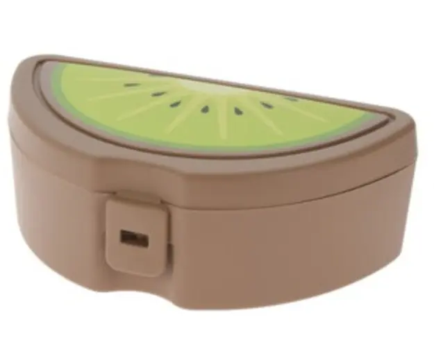 Cutie pentru pranz Kiwi, 21x7.5x12 cm, polipropilena, maro