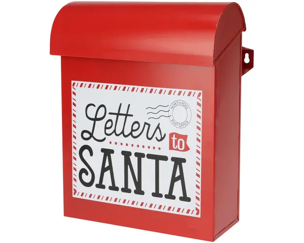 Cutie postala Letters to Santa v1, Excellent Houseware, 24x1x29 cm, fier, rosu