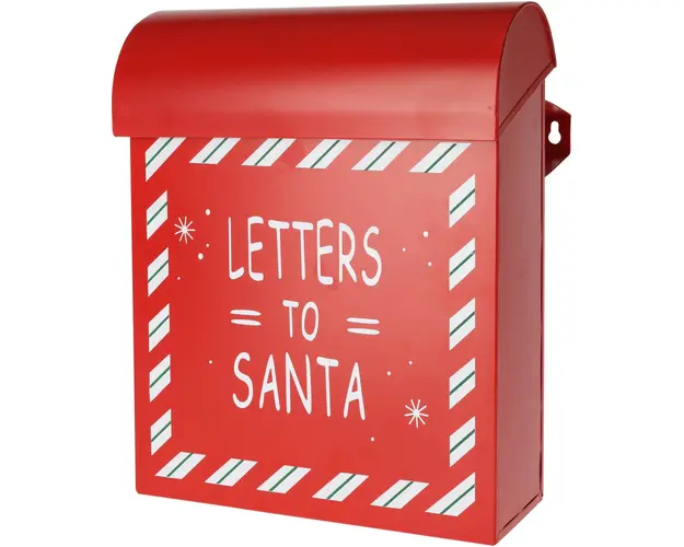 Cutie postala Letters to Santa v2, Excellent Houseware, 24x1x29 cm, fier, rosu