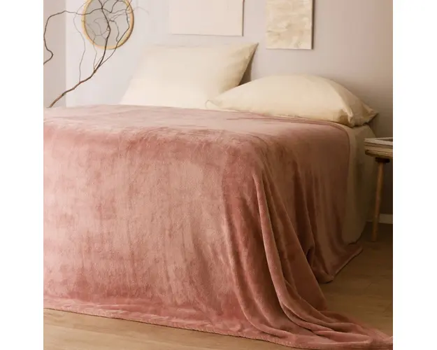 Cuvertura Rote, Homla, 200x220 cm, poliester, roz
