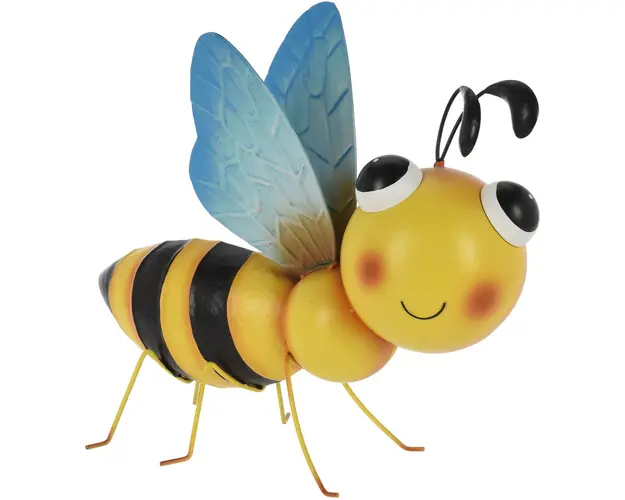 Decoratiune Bee, 39.5x13.6x35 cm, metal, multicolor
