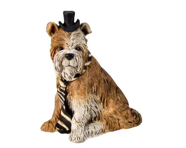 Decoratiune, Bizzotto, Dog M, 17.5 x 12.5 x 23 cm, ceramica, multicolor