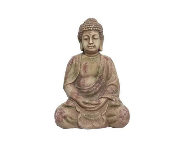 Decoratiune Buddha, Decoris, 17x20x30 cm, magneziu