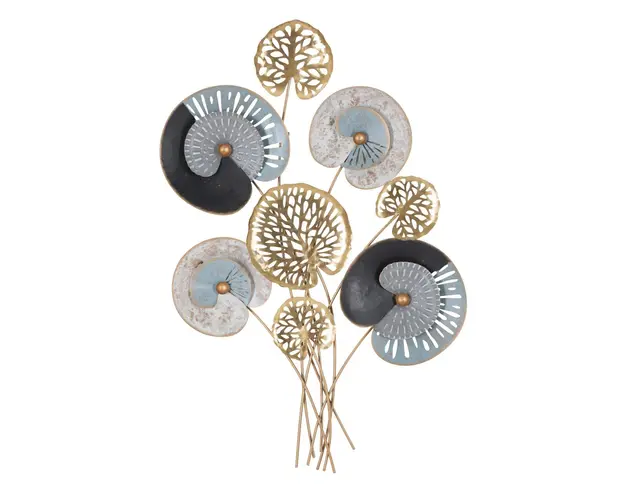 Decoratiune de perete 3D Gloth-C, 70x102 cm, fier, multicolor