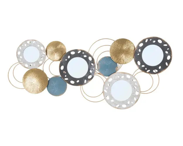 Decoratiune de perete 3D Gloty-A, Mauro Ferretti, 104x46 cm, fier, multicolor