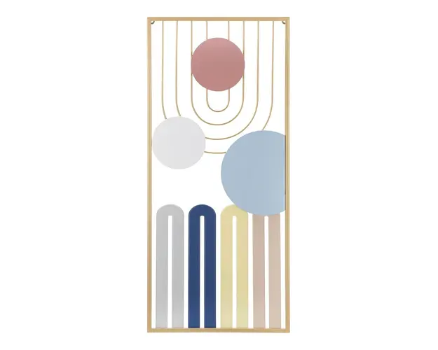 Decoratiune de perete Colorful -A, Mauro Ferretti, 37x84 cm, fier, multicolor