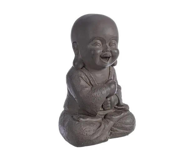 Decoratiune Happy Buddha, Bizzotto, 21x15x32 cm