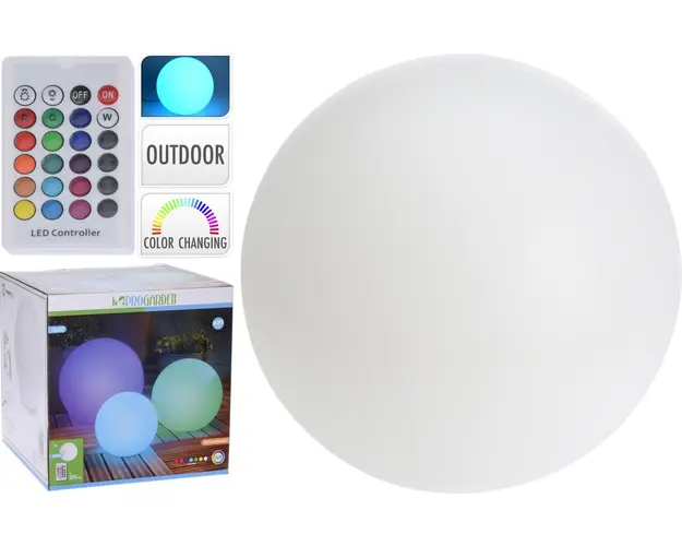 Decoratiune luminoasa Ball, Ø30 cm, polipropilena, multicolor