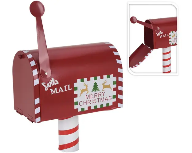 Decoratiune cutie postala Mailbox, 23x13x25.5 cm, metal, multicolor