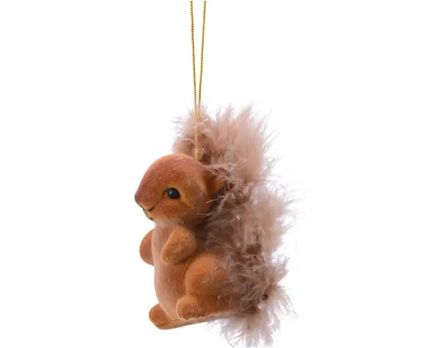 Decoratiune pentru brad Squirell, Decoris, 3x4x6 cm, maro