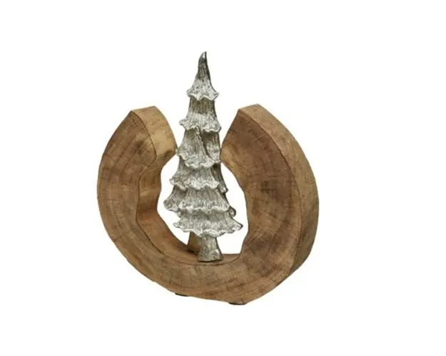 Decoratiune Tree, Decoris , 6x28x33 cm, lemn de mango