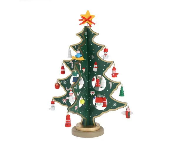 Decoratiune Tree w hangdeco, 22x3.3x26 cm, lemn, multicolor