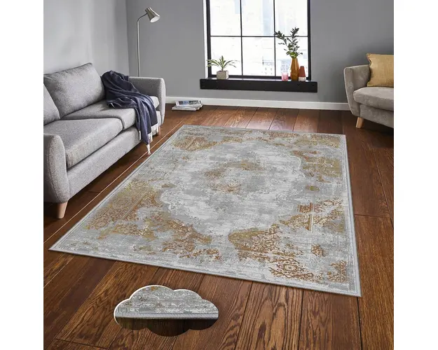 Covor de hol, EEXFAB1196, 100x300 cm, Poliester, Multicolor