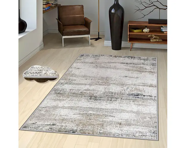 Covor de hol, EEXFAB446, 80x200 cm, Poliester, Multicolor