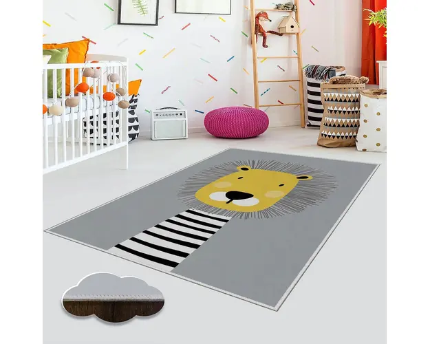 Covor de hol, EEXFAB757, 100x150 cm, Poliester, Multicolor