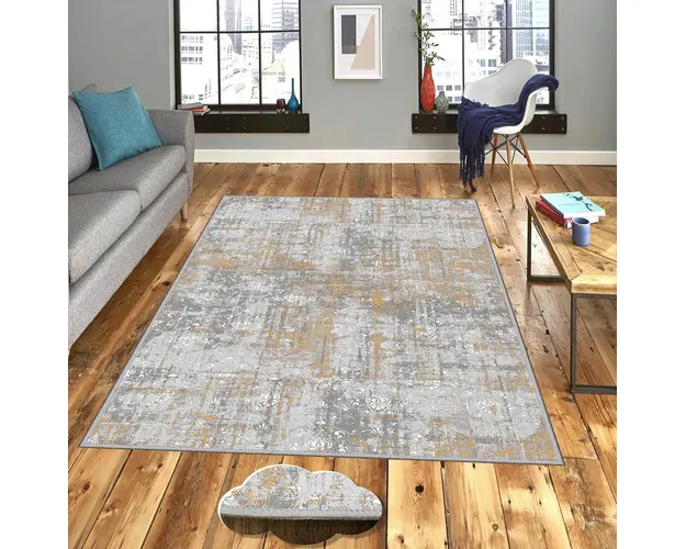 Covor de hol, EEXFAB833, 100x150 cm, Poliester, Multicolor