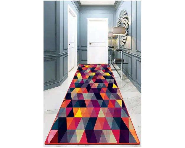 Covor de hol, Bunt Djt, 80x300 cm, Poliester, Multicolor