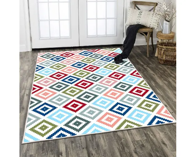 Covor, ELS1891, 160x230 cm, Catifea, Multicolor