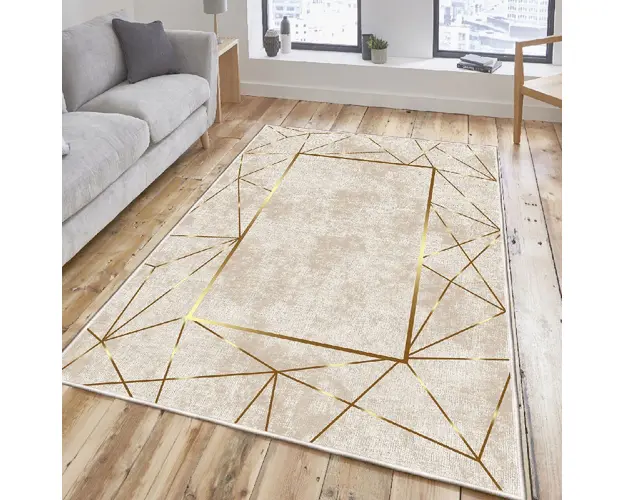 Covor de hol, ELS2400, 100x150 cm, Catifea, Multicolor