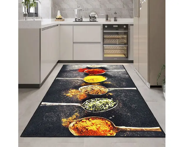 Covor de hol, ELS2456, 80x150 cm, Catifea, Multicolor