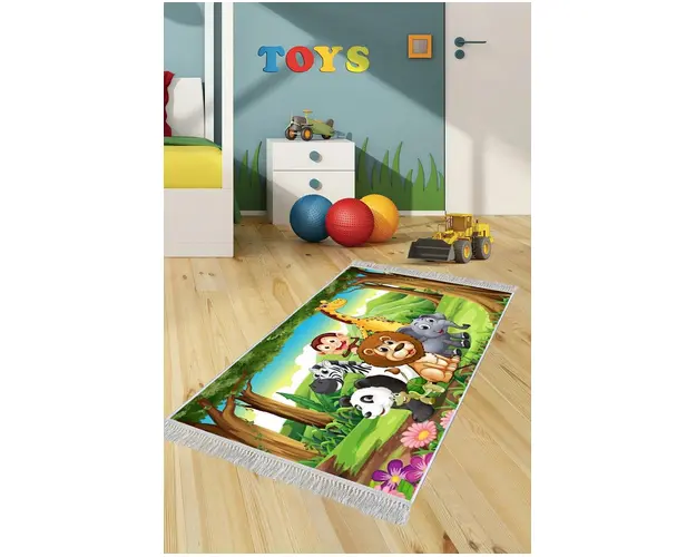 Covor de hol, ELS508, 100x300 cm, Catifea, Multicolor