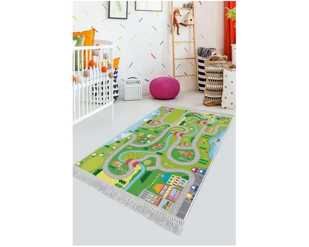 Covor, ELS509, 140x220 cm, Catifea, Multicolor