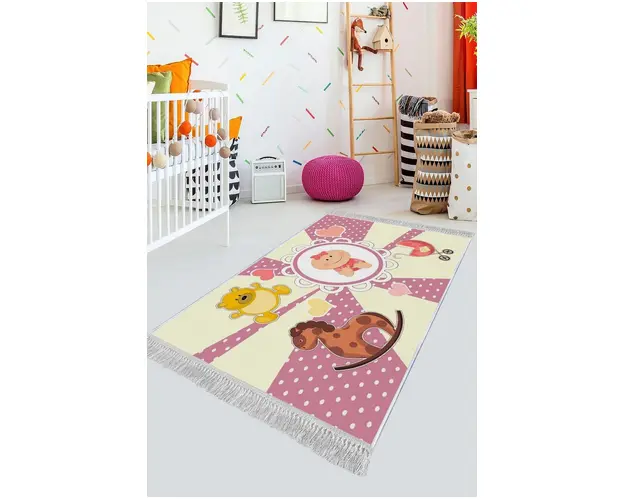 Covor de hol, ELS520, 100x300 cm, Catifea, Multicolor