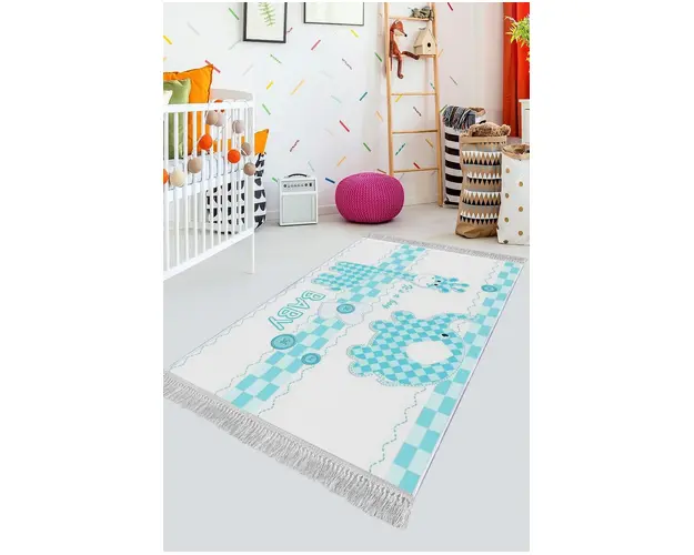 Covor de hol, ELS522, 80x150 cm, Catifea, Multicolor