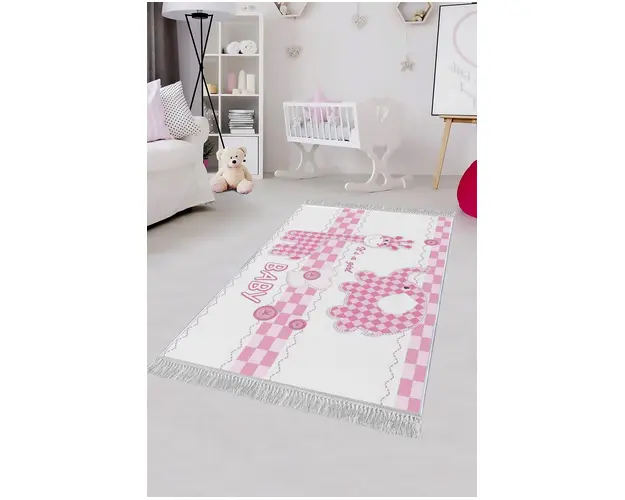 Covor de hol, ELS523, 80x150 cm, Catifea, Multicolor