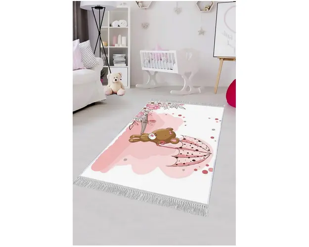 Covor de hol, ELS526, 80x150 cm, Catifea, Multicolor