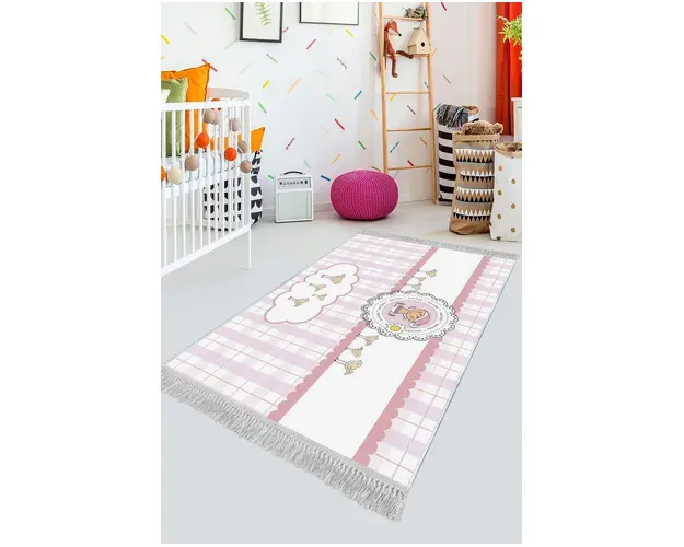 Covor de hol, ELS527, 80x150 cm, Catifea, Multicolor