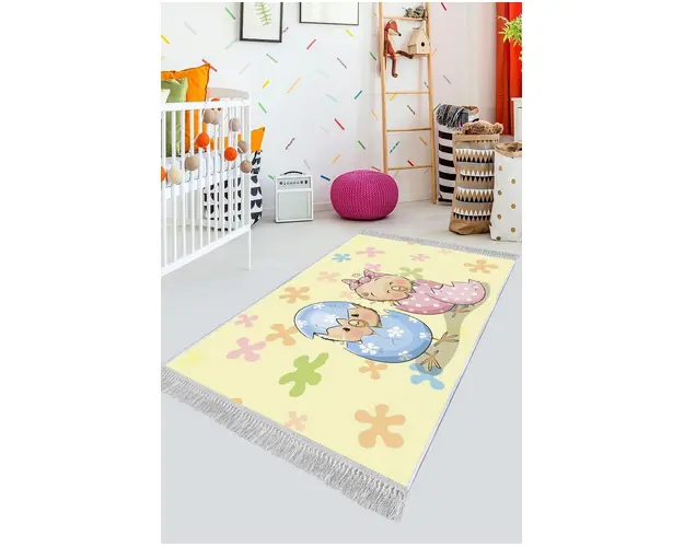 Covor de hol, ELS529, 100x300 cm, Catifea, Multicolor